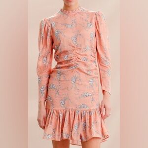By‎ Timo Ruched Peach Dress size L